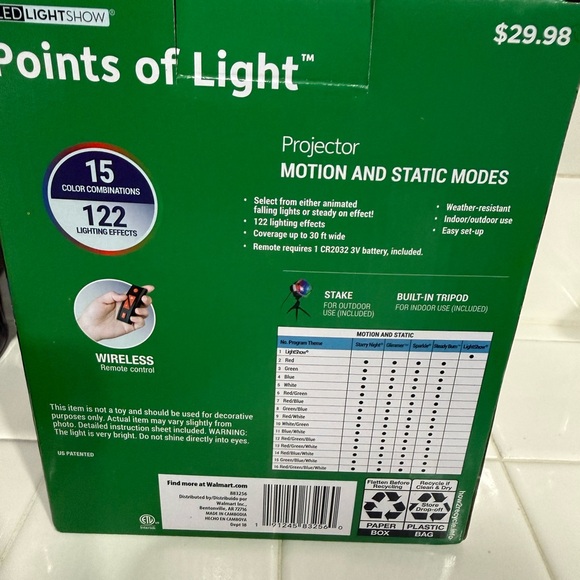 Points of Light LED Light Show Christmas or Party Lights - Picture 2 of 3